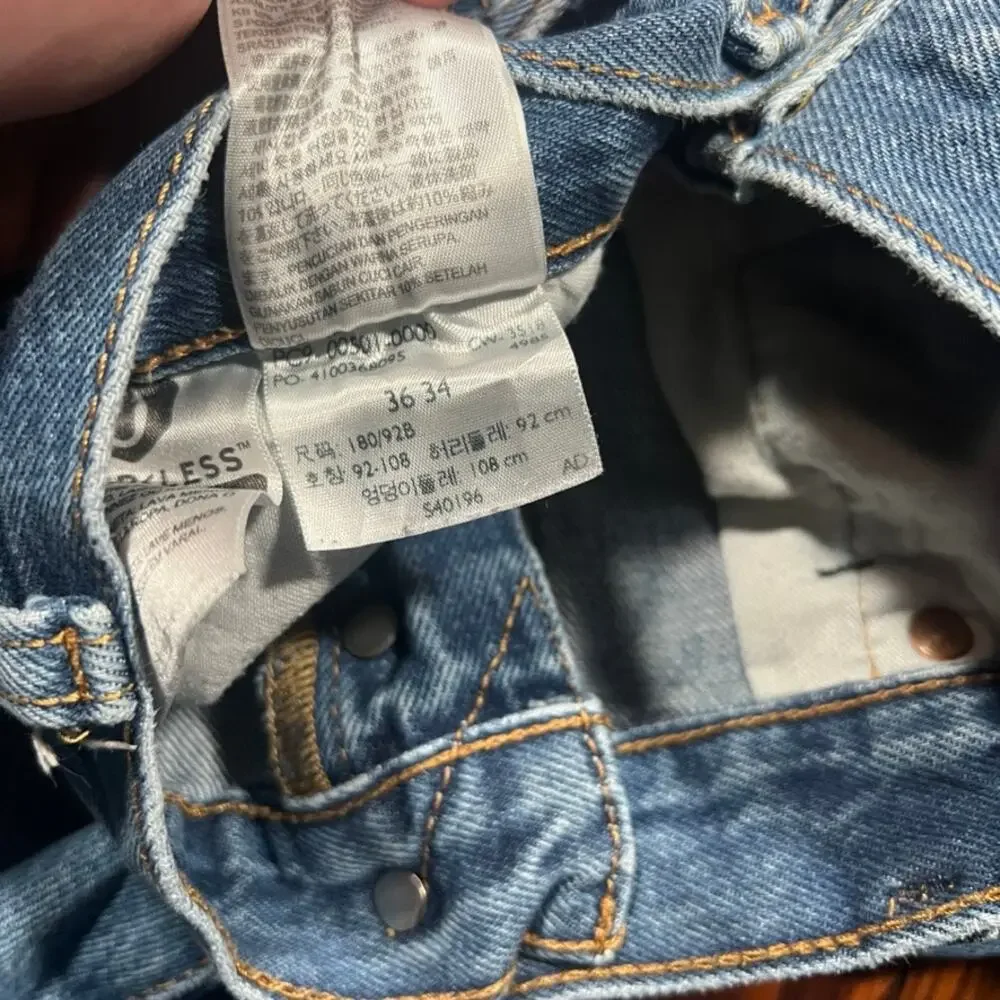 Levi's 34x30 Y2K Jeans Blue Straight
